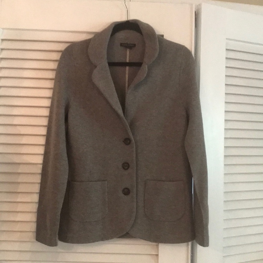 Banana Republic grey wool blazer